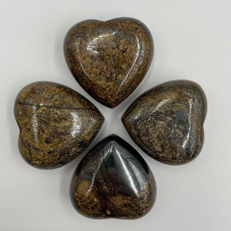 Bronzite Pocket Hearts || Clears Confusion || India-Nature's Treasures