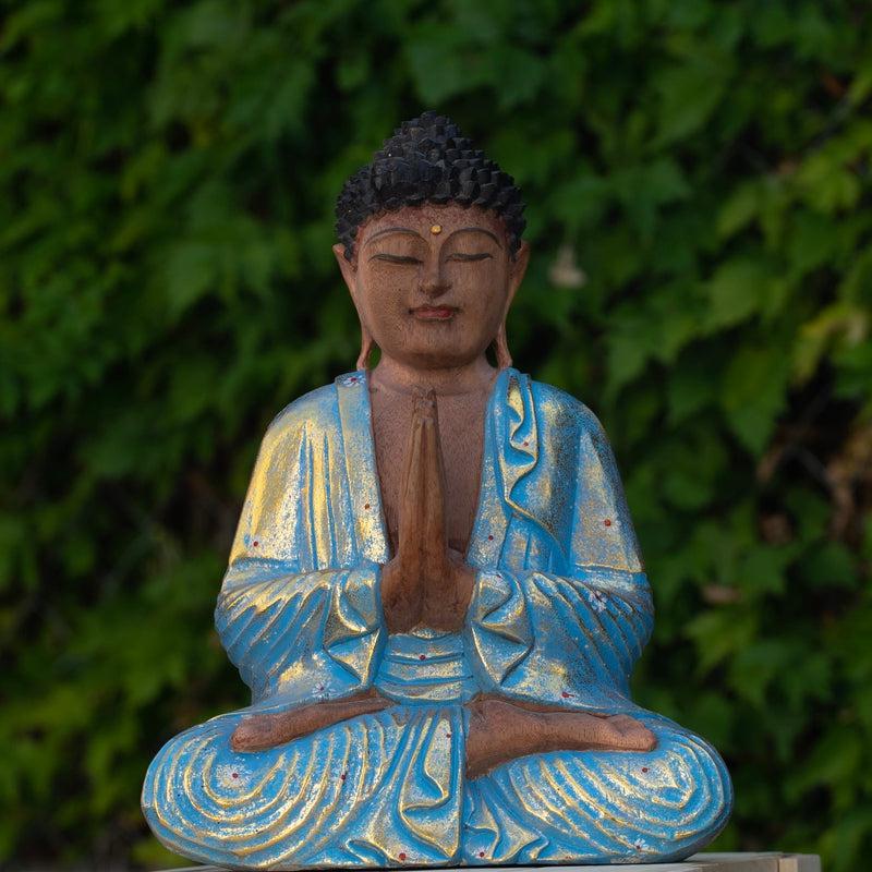 Buddha Monkey Pod Wooden Hand-Carved Statue || Indonesia-Nature's Treasures