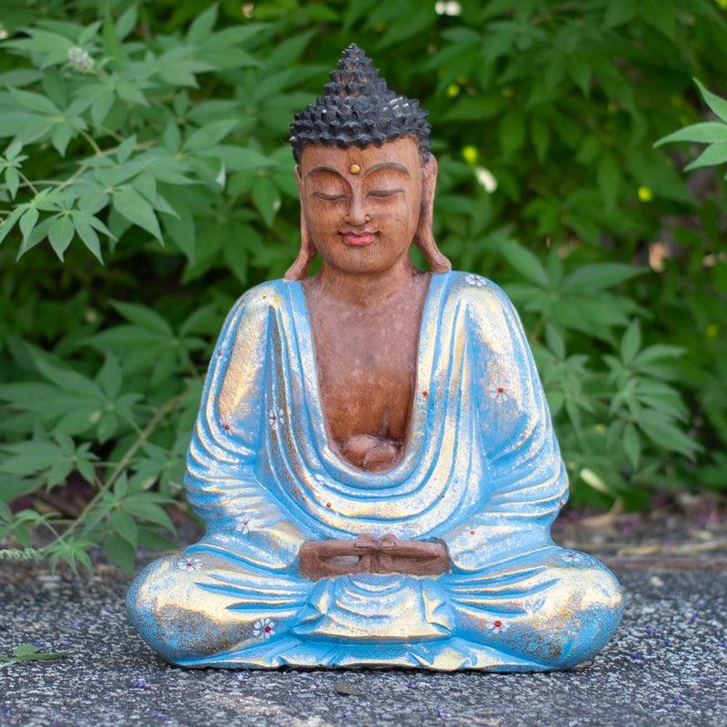 Buddha Monkey Pod Wooden Hand-Carved Statue || Indonesia-Nature's Treasures