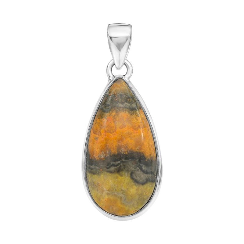 Bumble Bee Jasper Pendants from Indonesia || .925 Sterling Silver-Nature's Treasures
