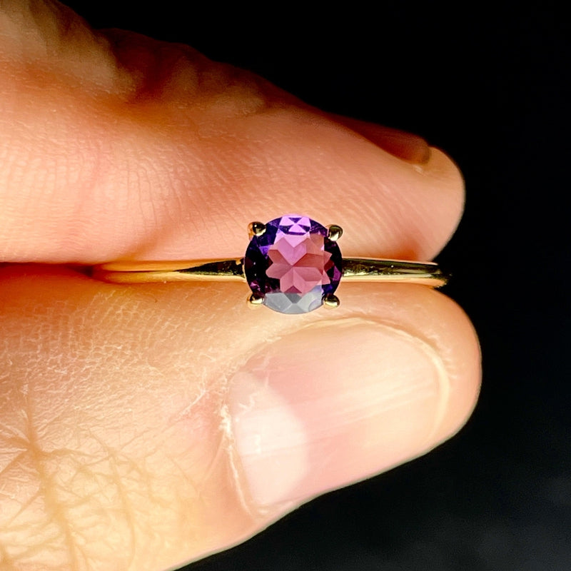 Calming Dreams Amethyst Ring || 14K Vermeil Yellow Gold || Brazil-Nature's Treasures