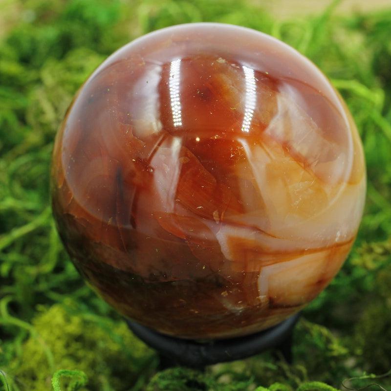 Carnelian Sphere || 55 mm || Creativity and confidence Enhancer || Madagascar-Nature's Treasures