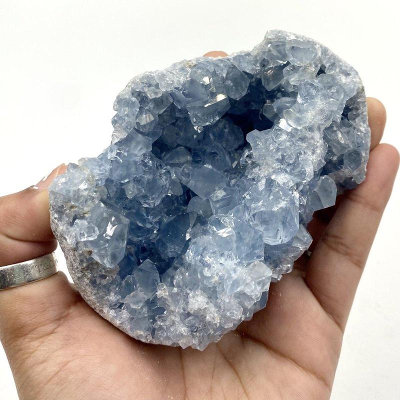 Celestite Crystal Cluster 1lb Nature's Treasures