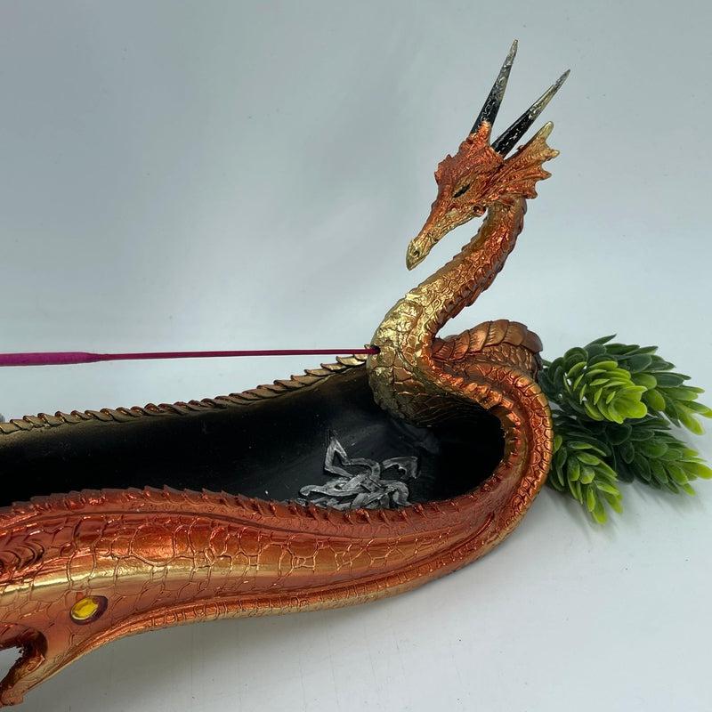 Celtic Fire Dragon Totem Incense Holder || Strength, Magic-Nature's Treasures