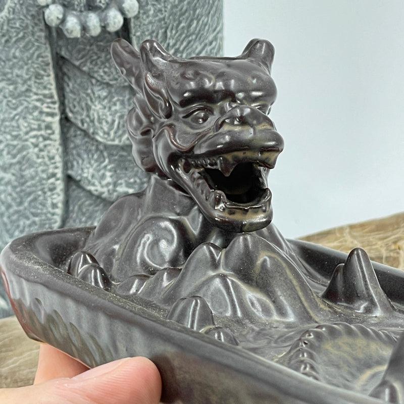 Ceramic Dragon Head Backflow Incense Burner-Nature's Treasures