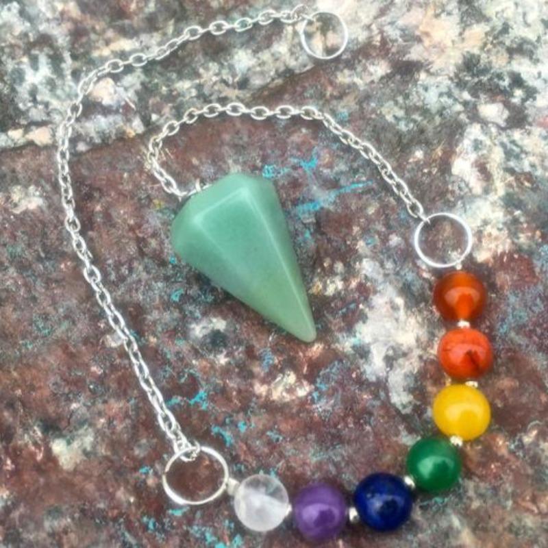 Chakra Balancing Pendulum with Aventurine-Nature's Treasures
