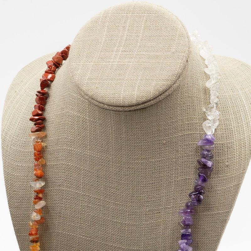 Chakra Stone Chip Necklace-Nature's Treasures