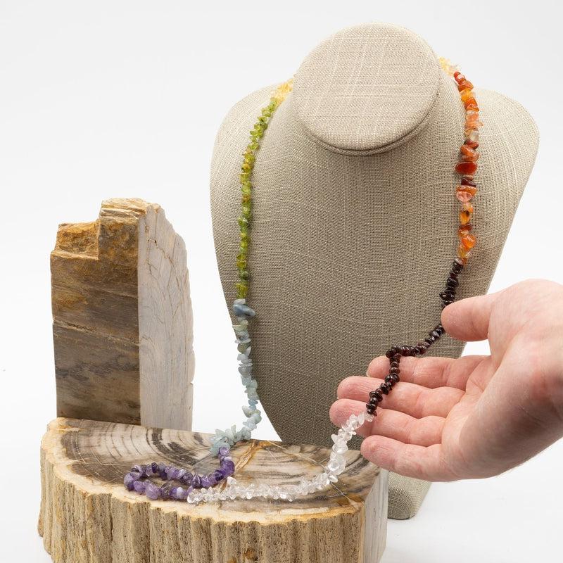Chakra Translucent Chip Necklace-Nature's Treasures