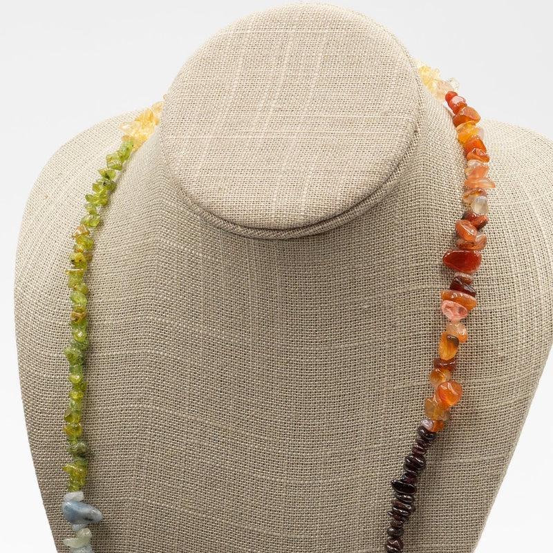 Chakra Translucent Chip Necklace-Nature's Treasures