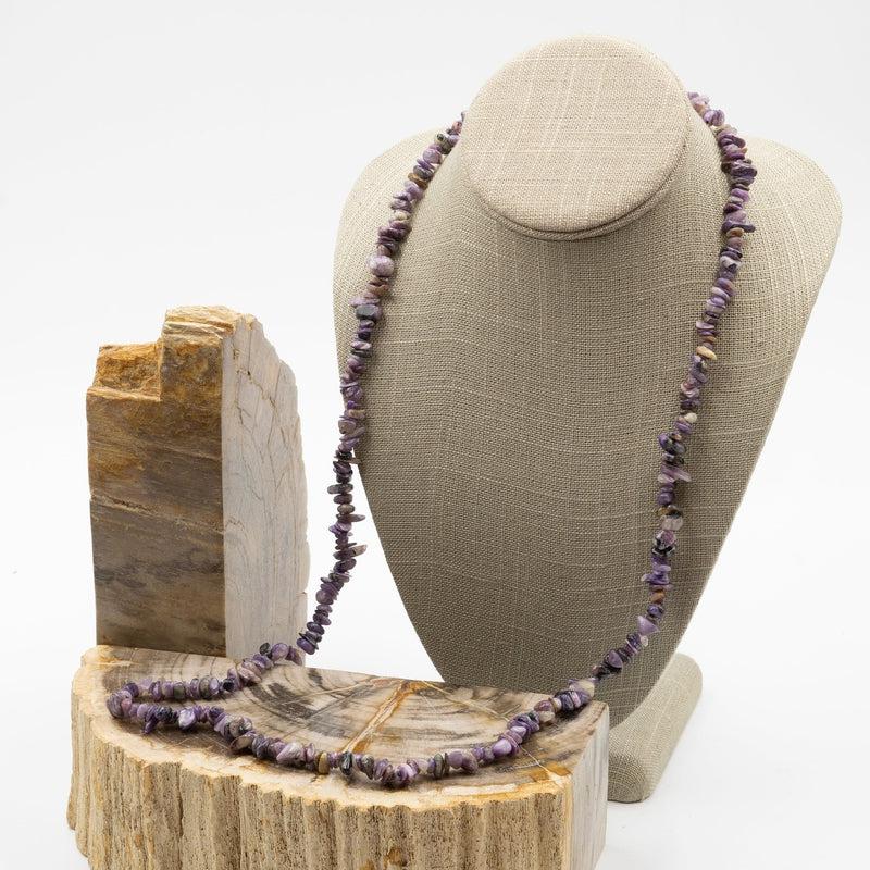 Charoite Chip Necklace-Nature's Treasures