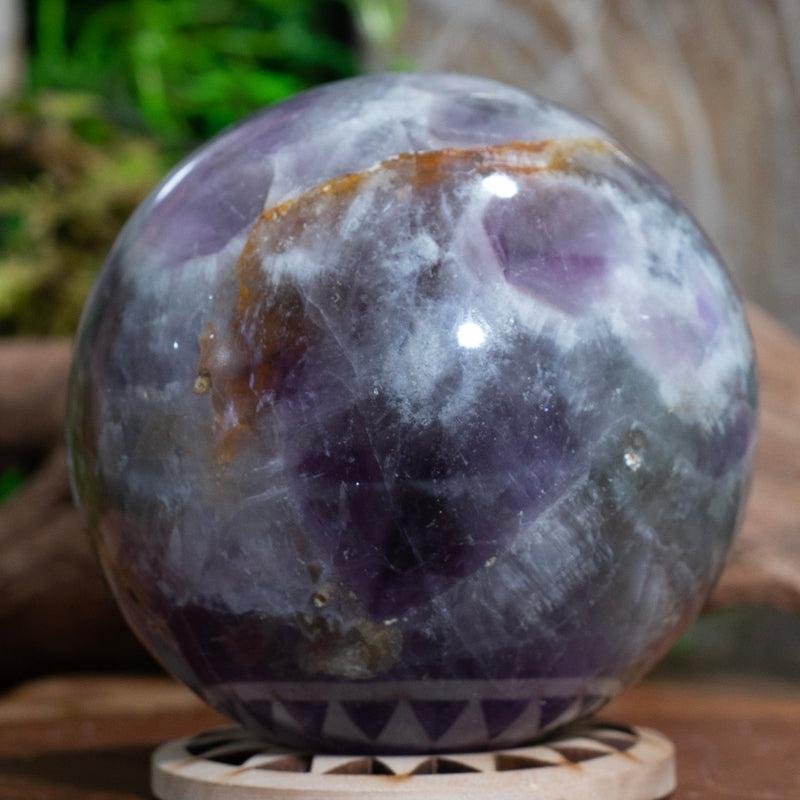 Chevron Amethyst Spheres || High Psyche Enhancer, Protection, Anxiety & Stress relief || Madagascar-Nature's Treasures