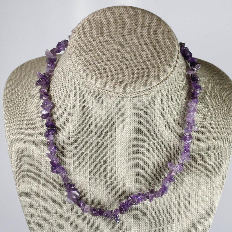 Chip Necklace Choker - Amethyst-Nature's Treasures