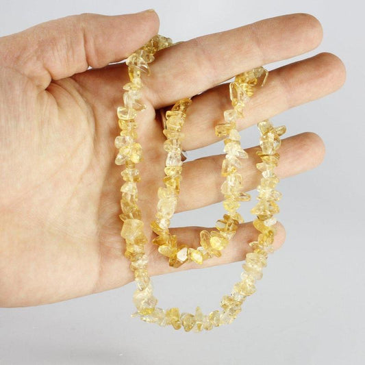 Chip Necklace Choker - Citrine-Nature's Treasures