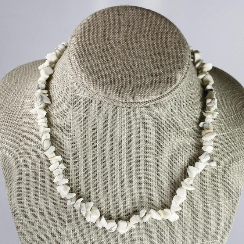 Chip Necklace Choker - Howlite-Nature's Treasures