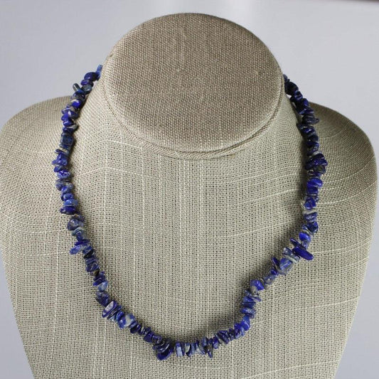 Chip Necklace Choker - Lapis-Nature's Treasures