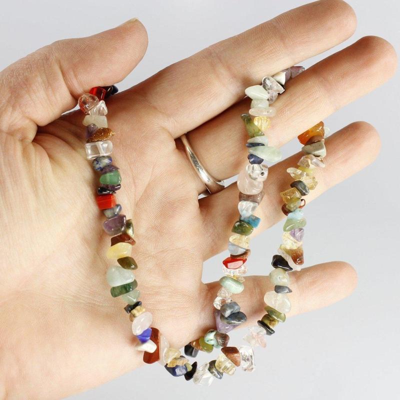 Chip Necklace Choker - Multi-Stone-Nature's Treasures