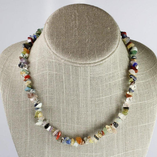 Chip Necklace Choker - Multi-Stone-Nature's Treasures