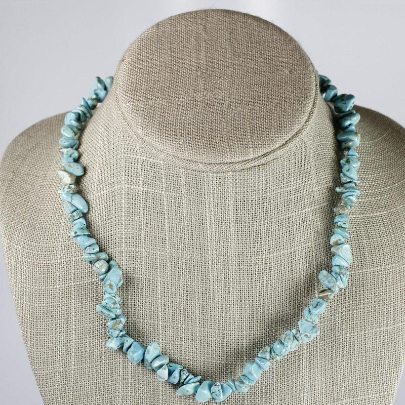 Chip Necklace Choker - Turquoise-Nature's Treasures