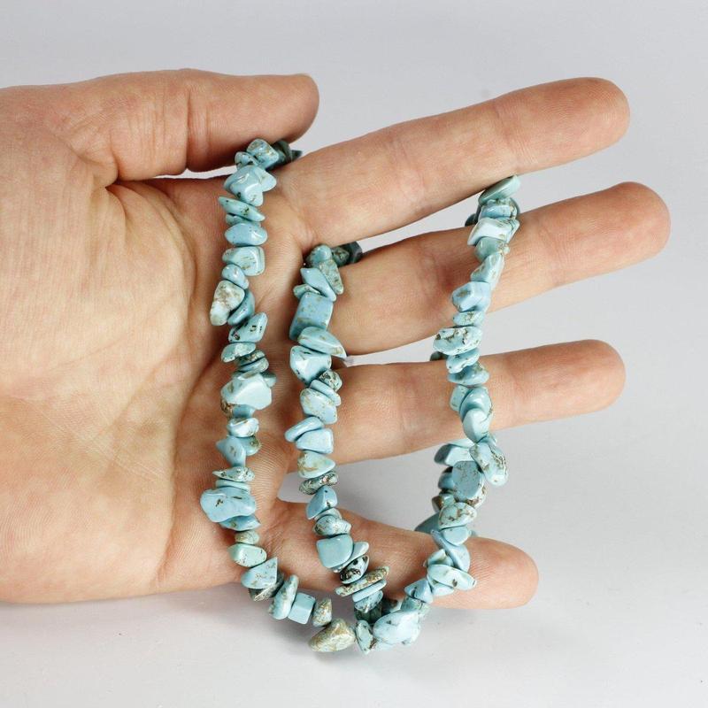 Chip Necklace Choker - Turquoise-Nature's Treasures