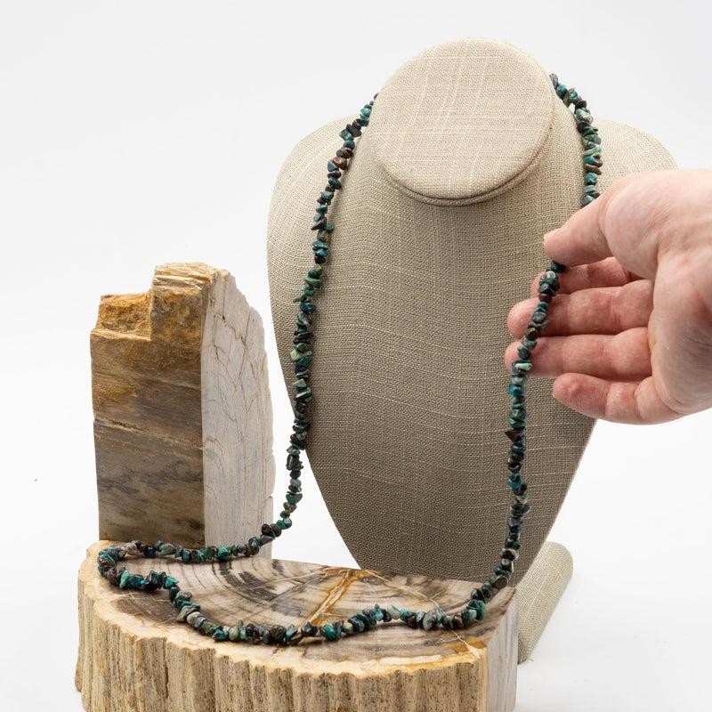 Chrysocolla Chip Necklace-Nature's Treasures