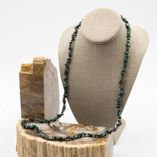 Chrysocolla Chip Necklace-Nature's Treasures