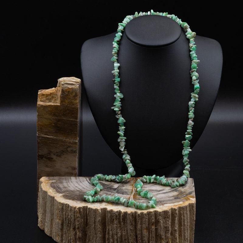 Chrysoprase Chip Necklace-Nature's Treasures