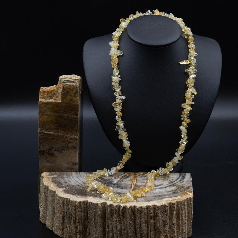 Citrine Chip Necklace-Nature's Treasures