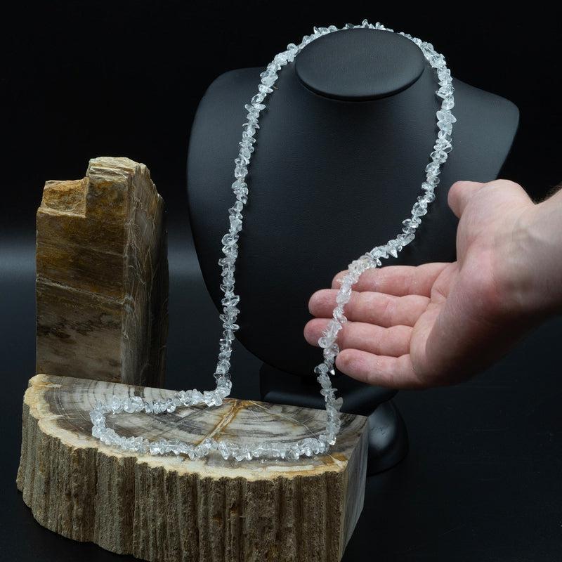 Clear Quartz Chip Necklace-Nature's Treasures