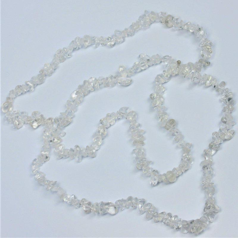 Clear Quartz Chip Necklace-Nature's Treasures