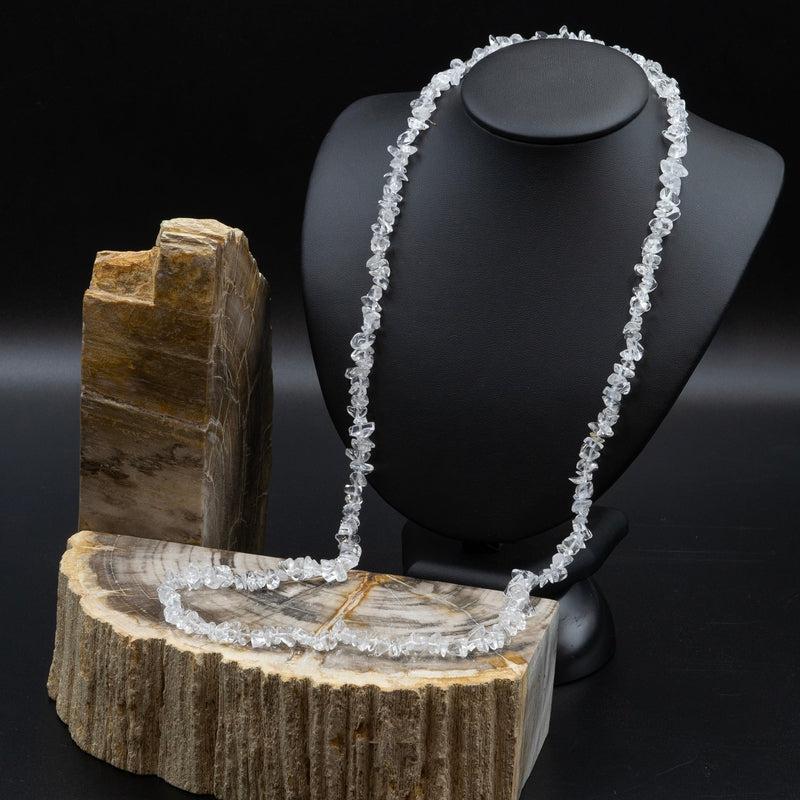 Clear Quartz Chip Necklace-Nature's Treasures