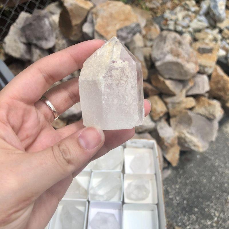 Clear Quartz Point Cut Base || Spiritual Awareness-Nature's Treasures