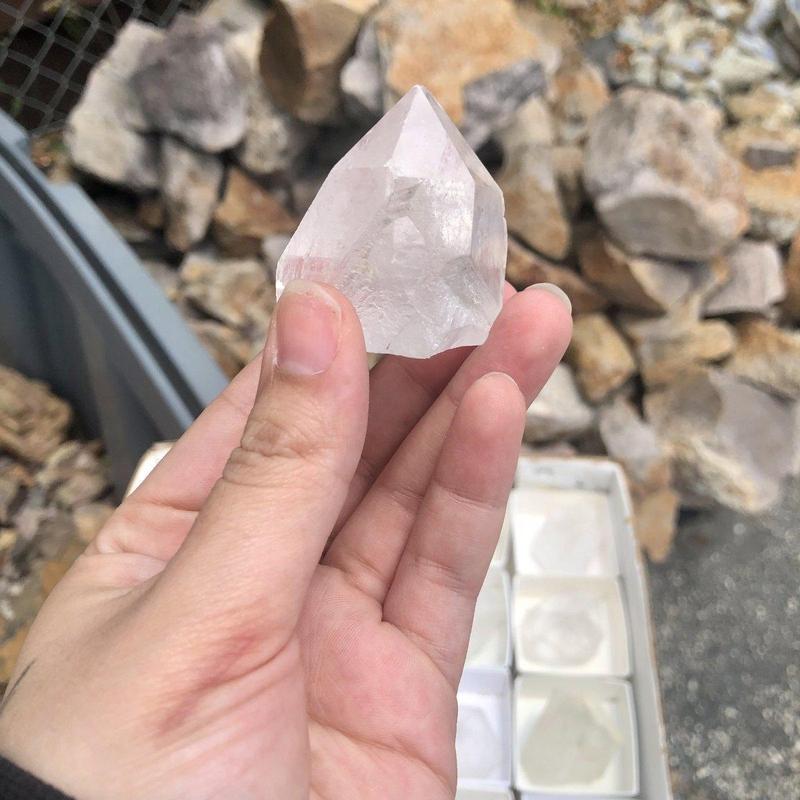 Clear Quartz Point Cut Base || Spiritual Awareness-Nature's Treasures
