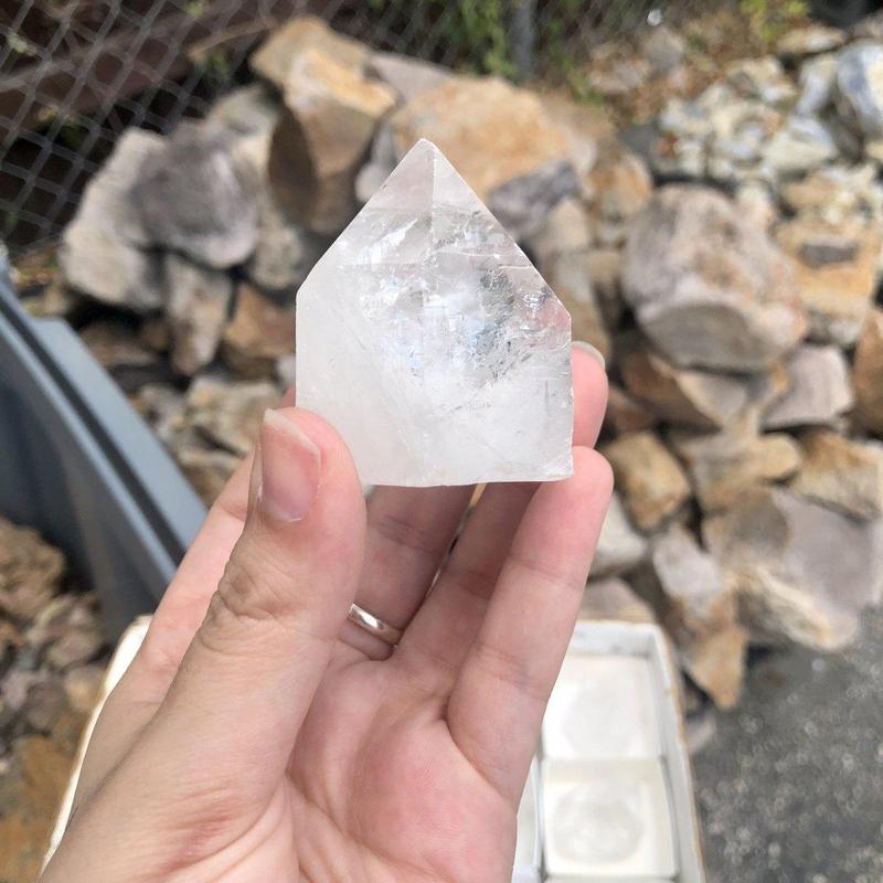 Clear Quartz Point Cut Base || Spiritual Awareness-Nature's Treasures