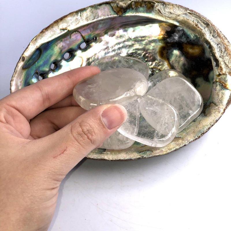 Clear Quartz Smooth Stone-Nature's Treasures