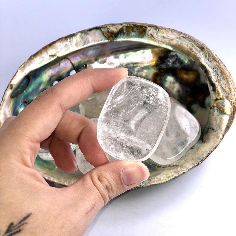 Clear Quartz Smooth Stone-Nature's Treasures