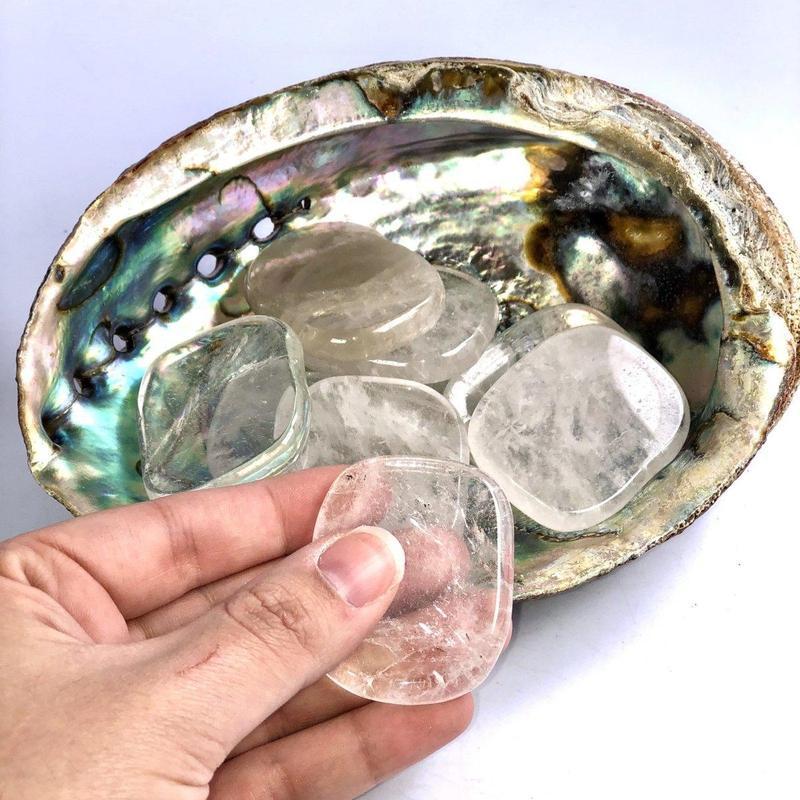 Clear Quartz Smooth Stone-Nature's Treasures