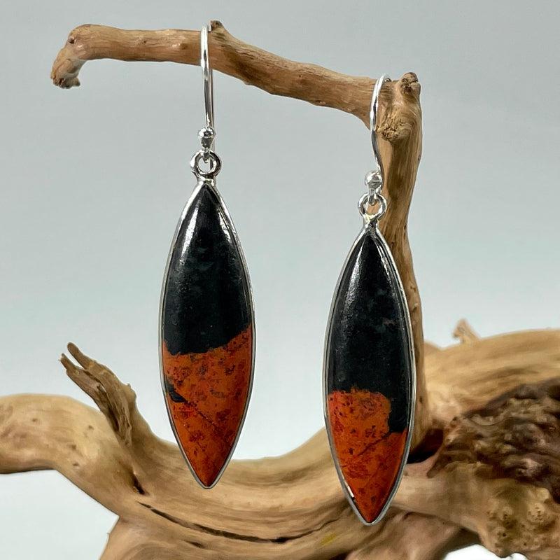 Cuprite French Hook Earrings || .925 Sterling Silver-Nature's Treasures