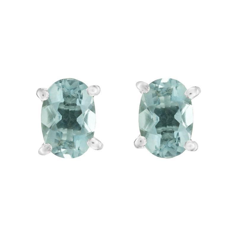 Dainty Green Fluorite Stud Earrings || .925 Sterling Silver-Nature's Treasures