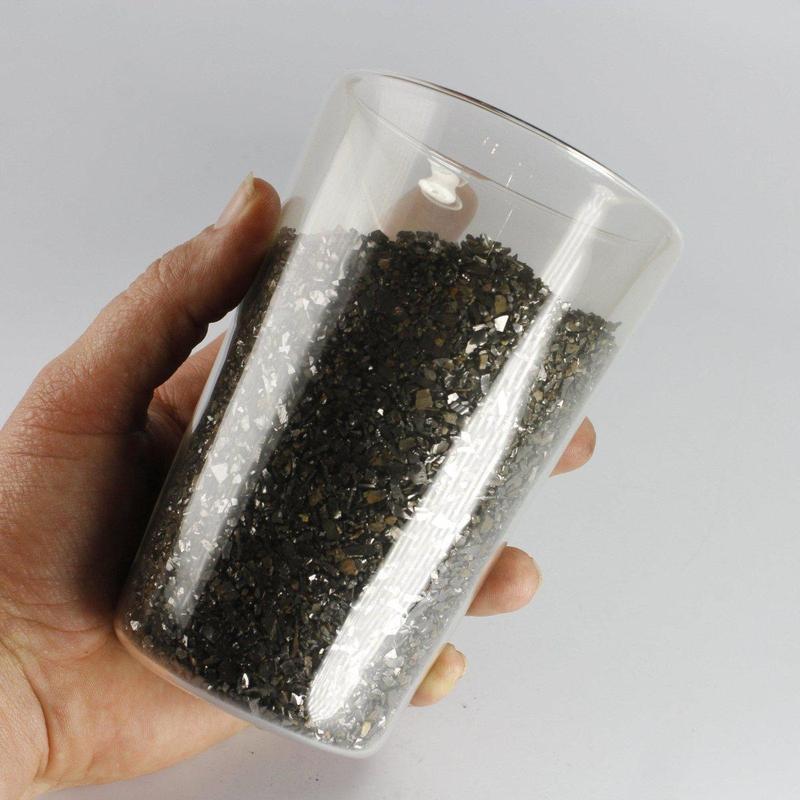 Double Wall Shungite Chips Cup-Nature's Treasures