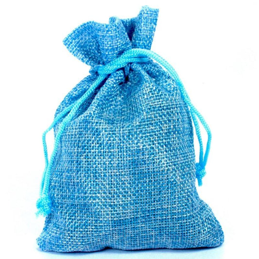 Drawstring Burlap Pouch Bags-Nature's Treasures