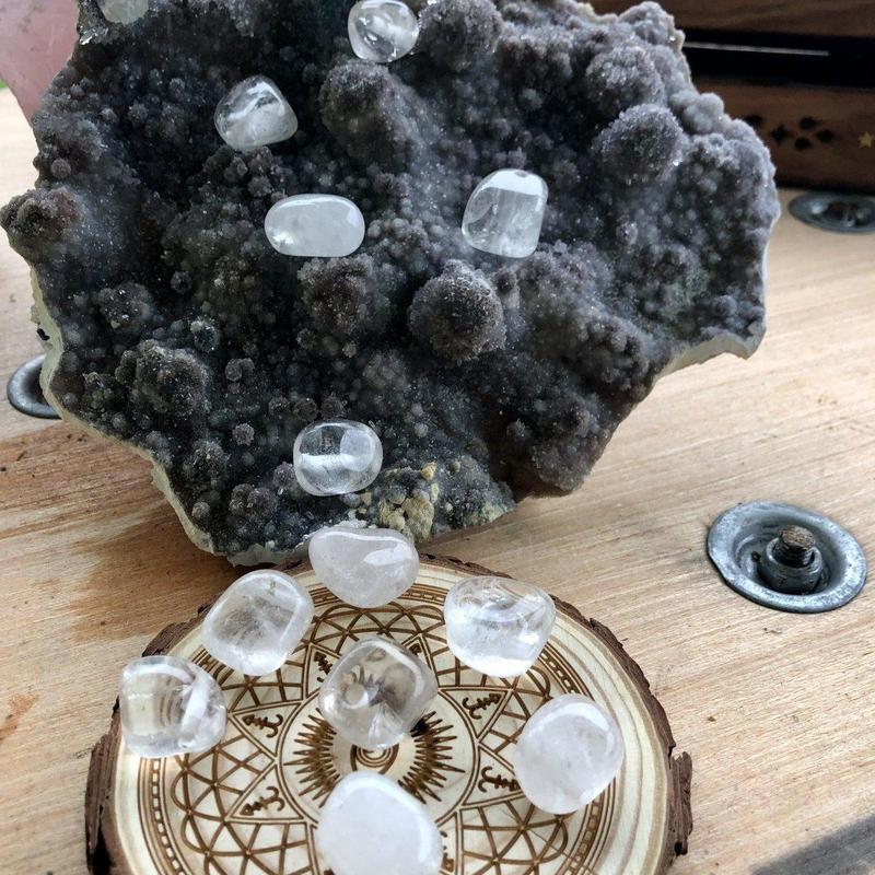 Drilled Tumble Pendant - Clear Quartz-Nature's Treasures