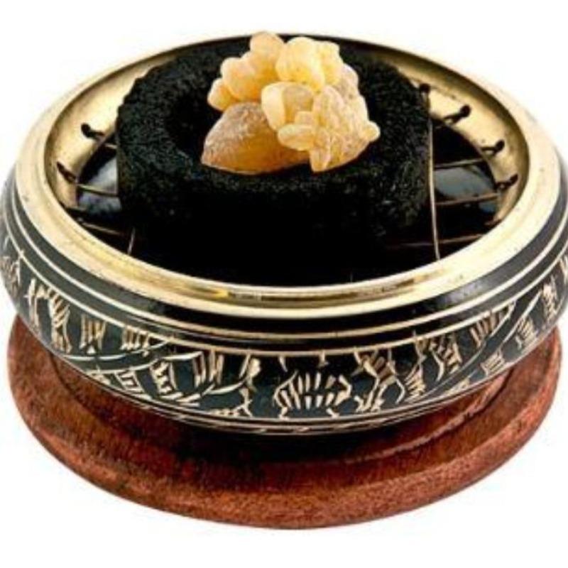 Elegant Carved Brass Charcoal Burner || Made in India-Nature's Treasures