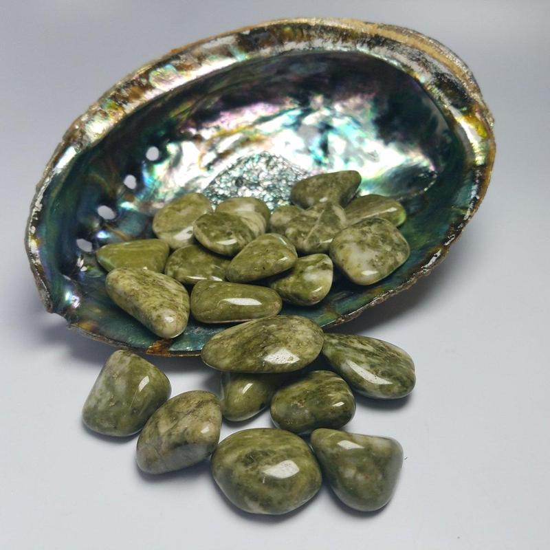 Epidote Tumbled Stone || Small || Cleansing Negativity, Manifestation, Clearing Blockages-Nature's Treasures