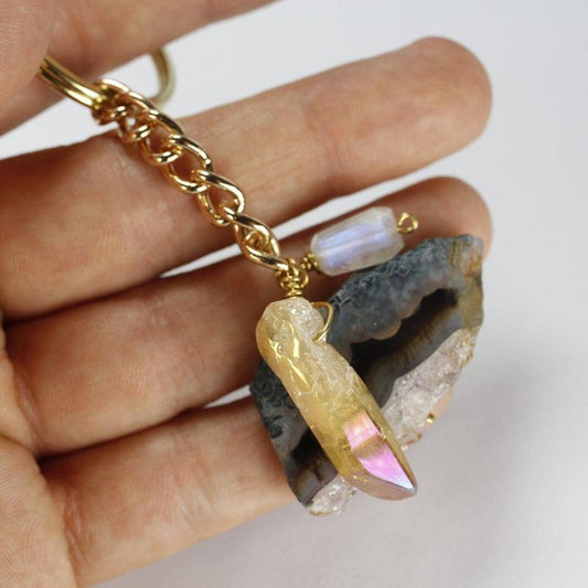 Etymology Jewelry - Boho Keychain-Nature's Treasures