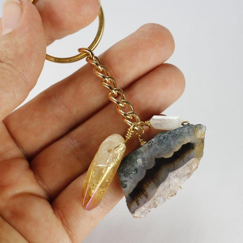 Etymology Jewelry - Boho Keychain-Nature's Treasures