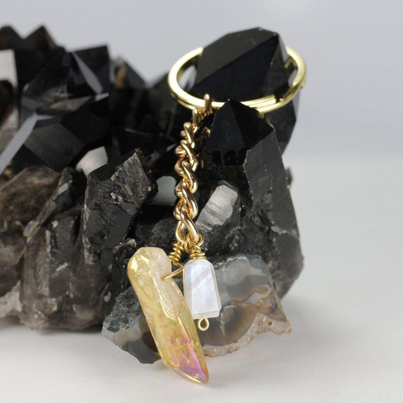 Etymology Jewelry - Boho Keychain-Nature's Treasures