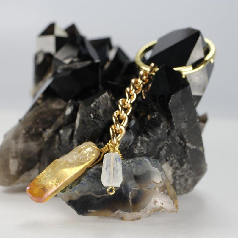 Etymology Jewelry - Boho Keychain-Nature's Treasures