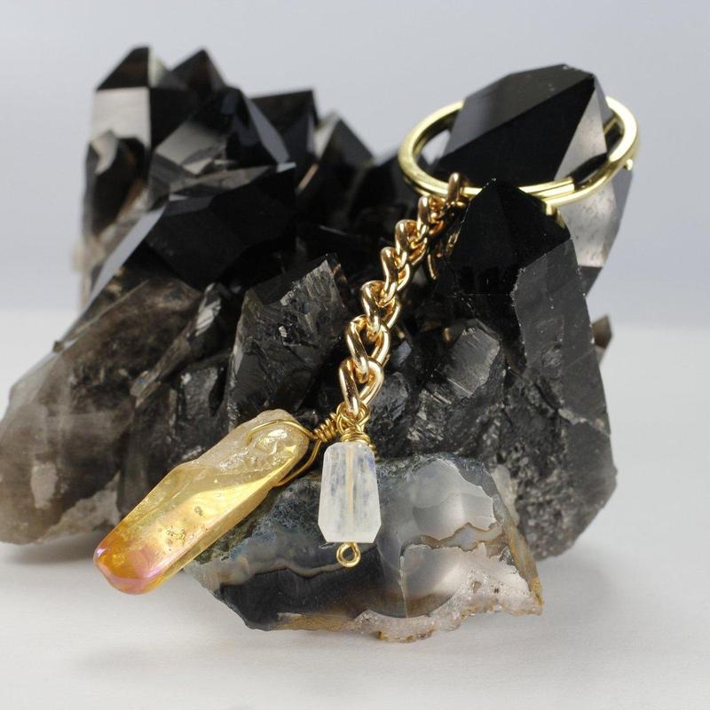 Etymology Jewelry - Boho Keychain-Nature's Treasures