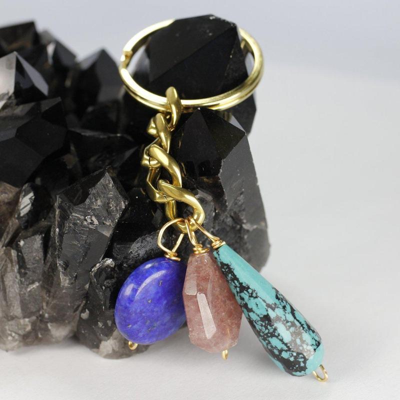 Etymology Jewelry - Boho Keychain-Nature's Treasures