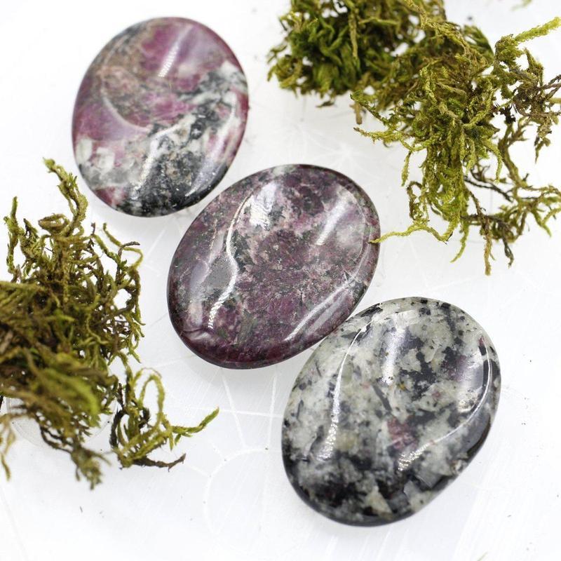 Eudialyte Worry Stone, Emotional Healing, Russia-Nature's Treasures